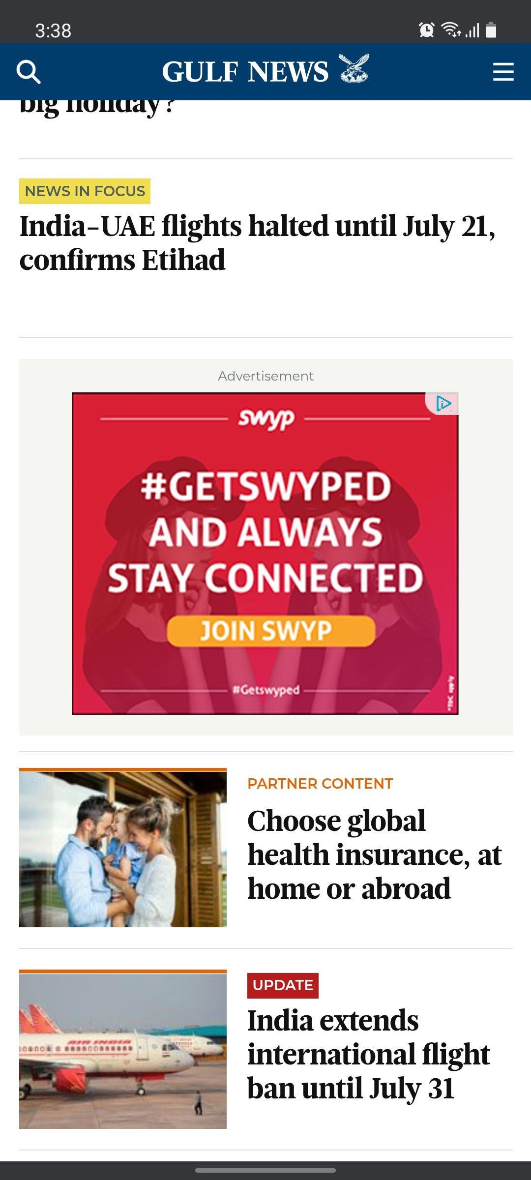 Etisalat · Swyp, campaign creative